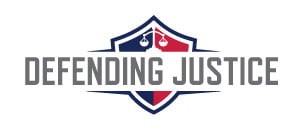 Defending Justice logo.