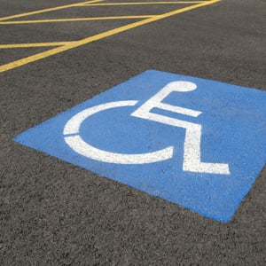 Handicapped parking symbol