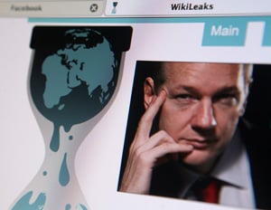 Julian Assange on the Wikileaks website.