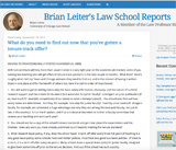 Brian Leiter's Law School Reports