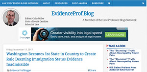 EvidenceProf Blog home page.