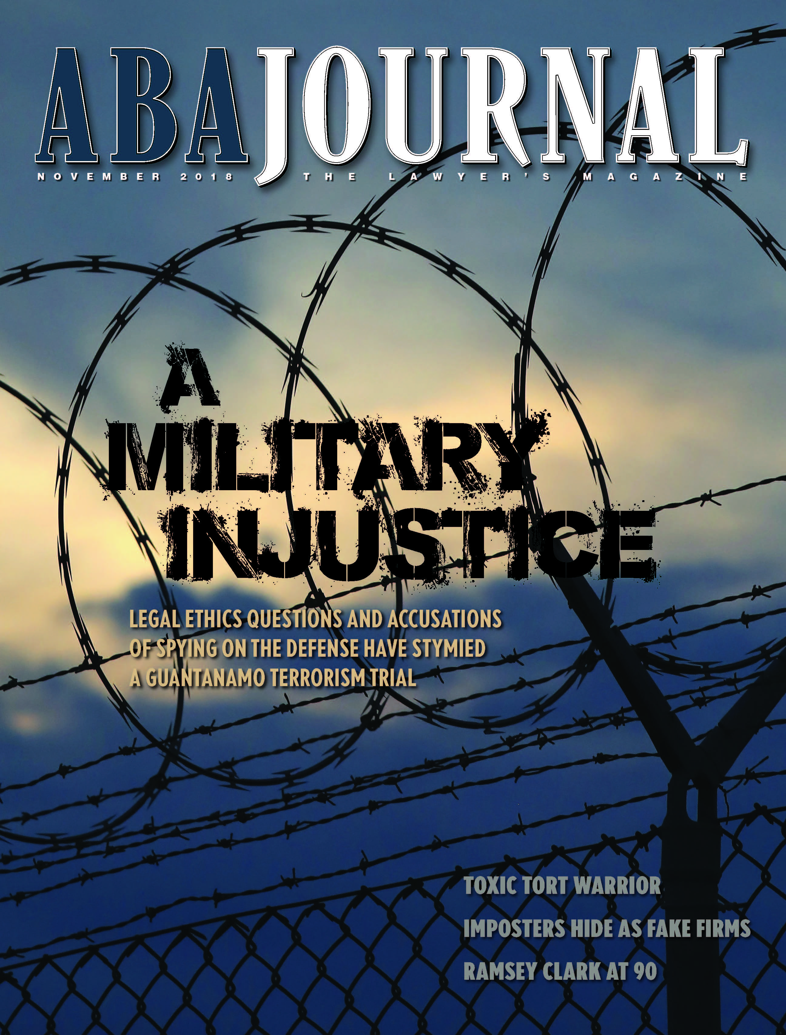 November 2018 ABA Journal cover.