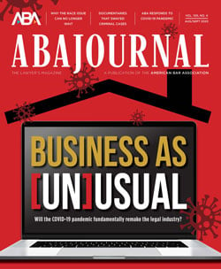 August-September 2020 ABA Journal: Business As (Un)Usual