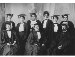 Women in caps and gowns