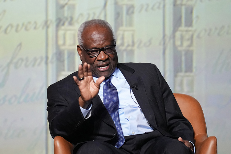 People in Washington know right thing to do but lack courage, Justice Thomas says