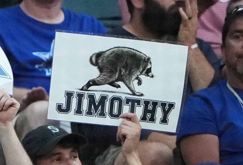 AP Jimothy the raccoon sign