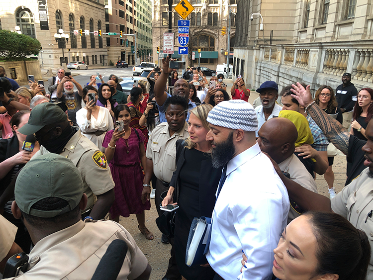 Adnan Syed leaves courthouse