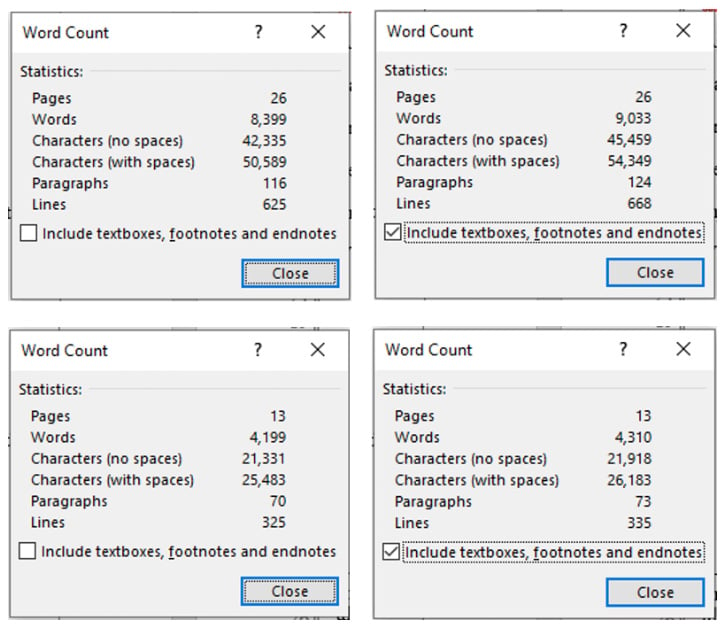 High 5 Games brief word count screenshot