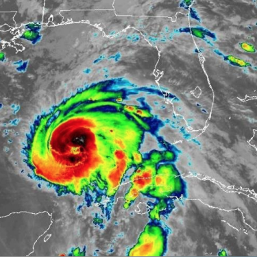 Hurricane Michael radar image.