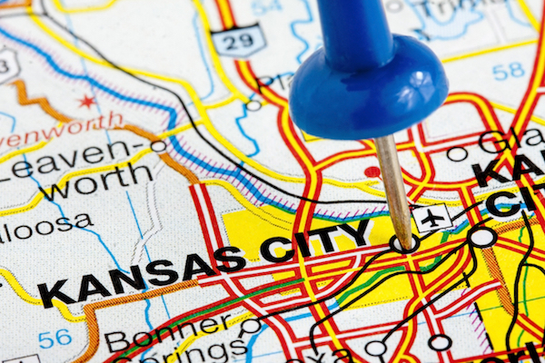 Kansas City map pin