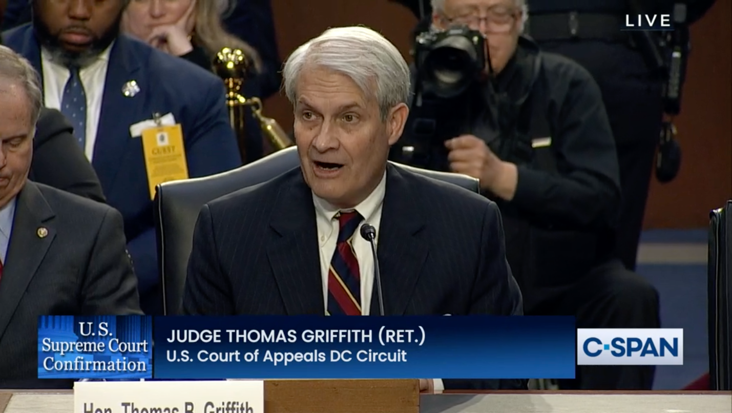 Retired Judge Thomas Griffith