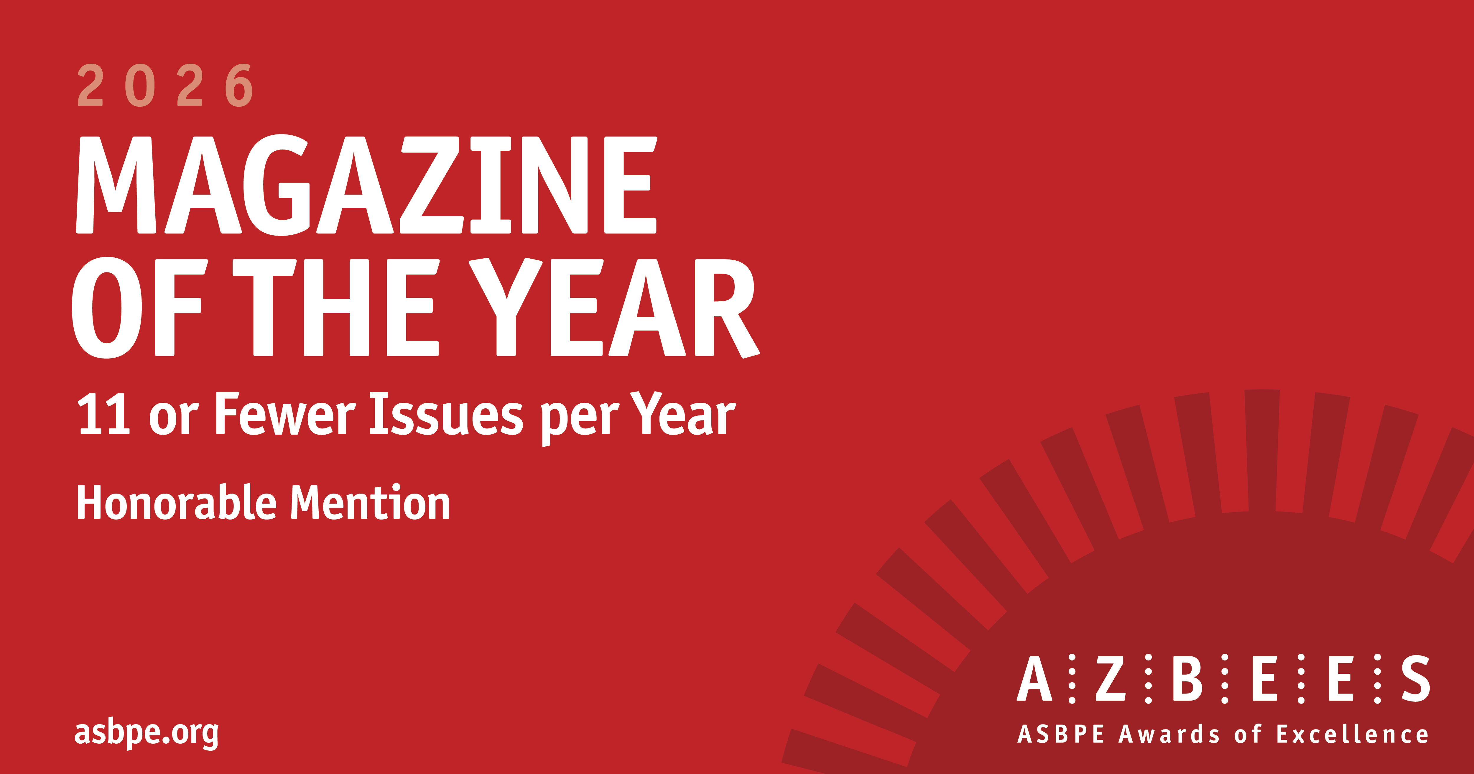 ABA Journal earns honorable mention as Magazine of the Year from business publication editors