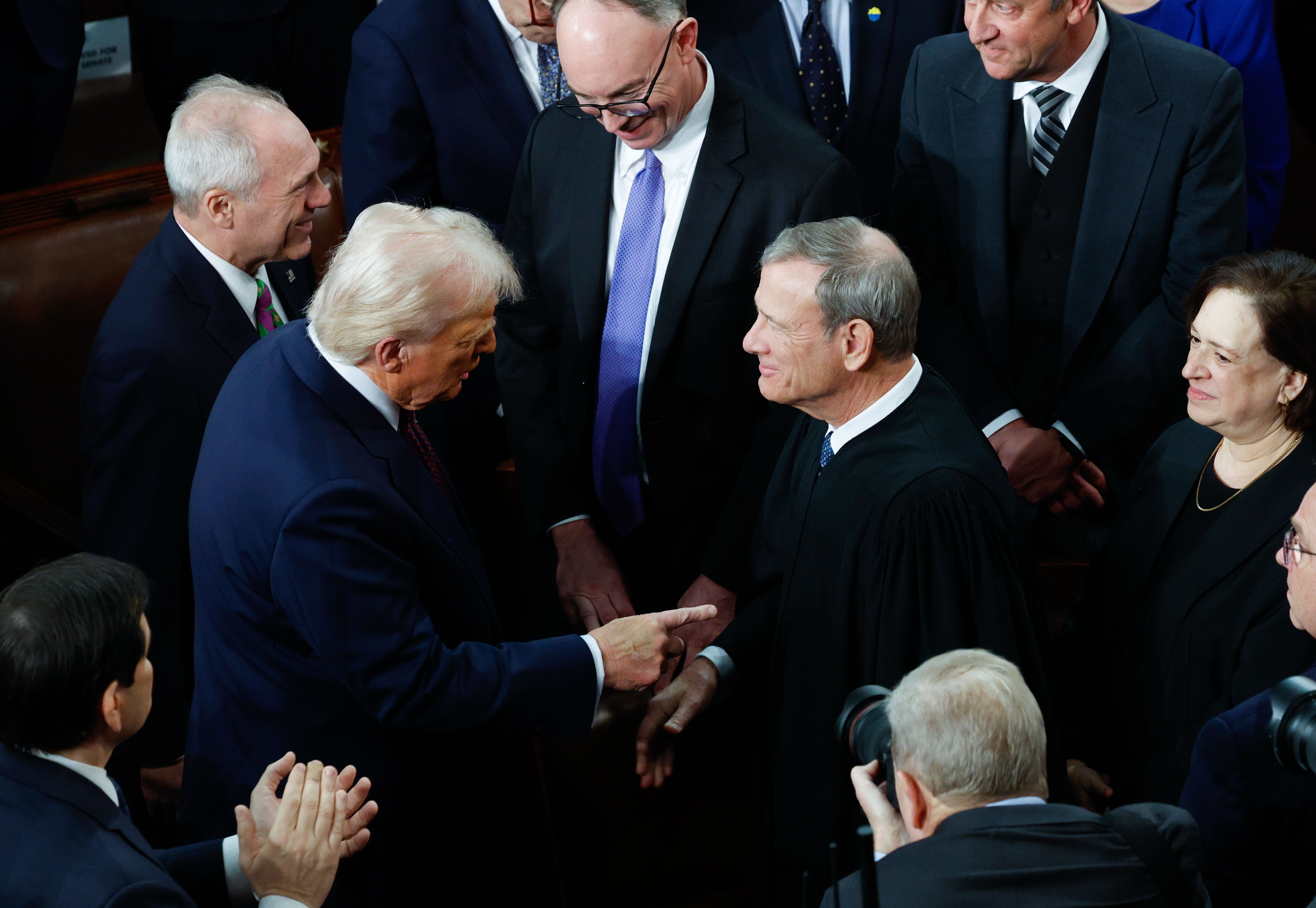 President Donald Trump and Chief Justice John Roberts