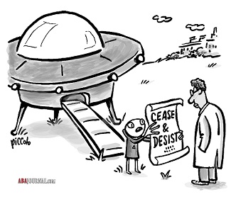 UFO cease and desist
