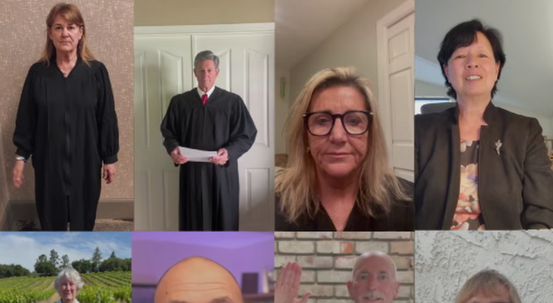 More than 100 retired California judges defend judiciary, rule of law in new 'Wall of Justice' video