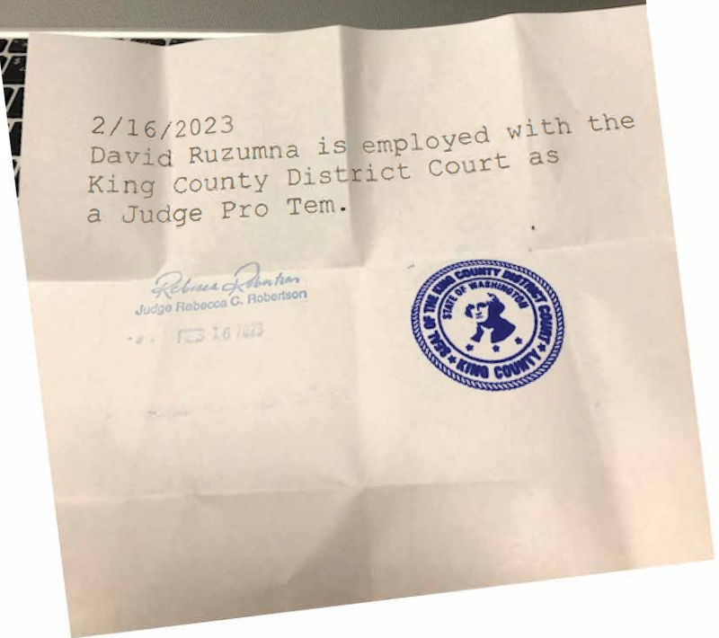 Pro tem judge ousted for creating fake parking document using court seal