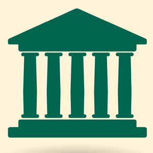 Icon of a bank.