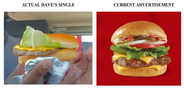 burger ads lawsuit images