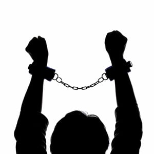 child in handcuffs