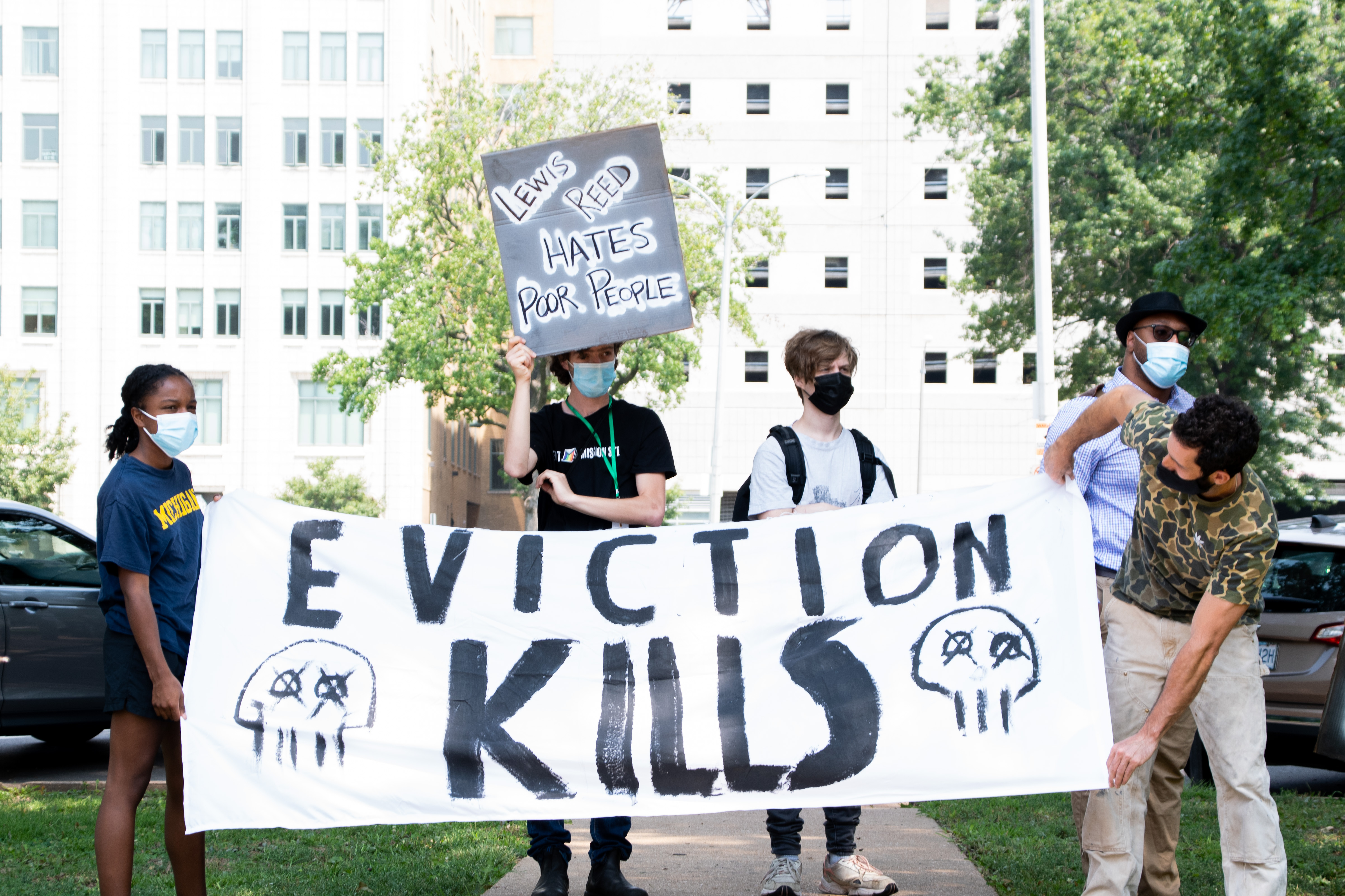eviction protest