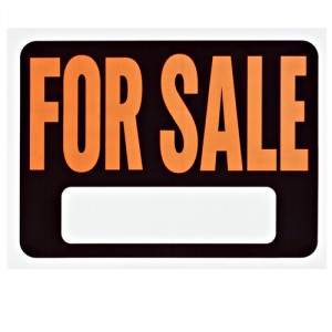 For Sale sign