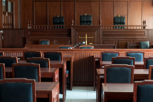 empty courtroom