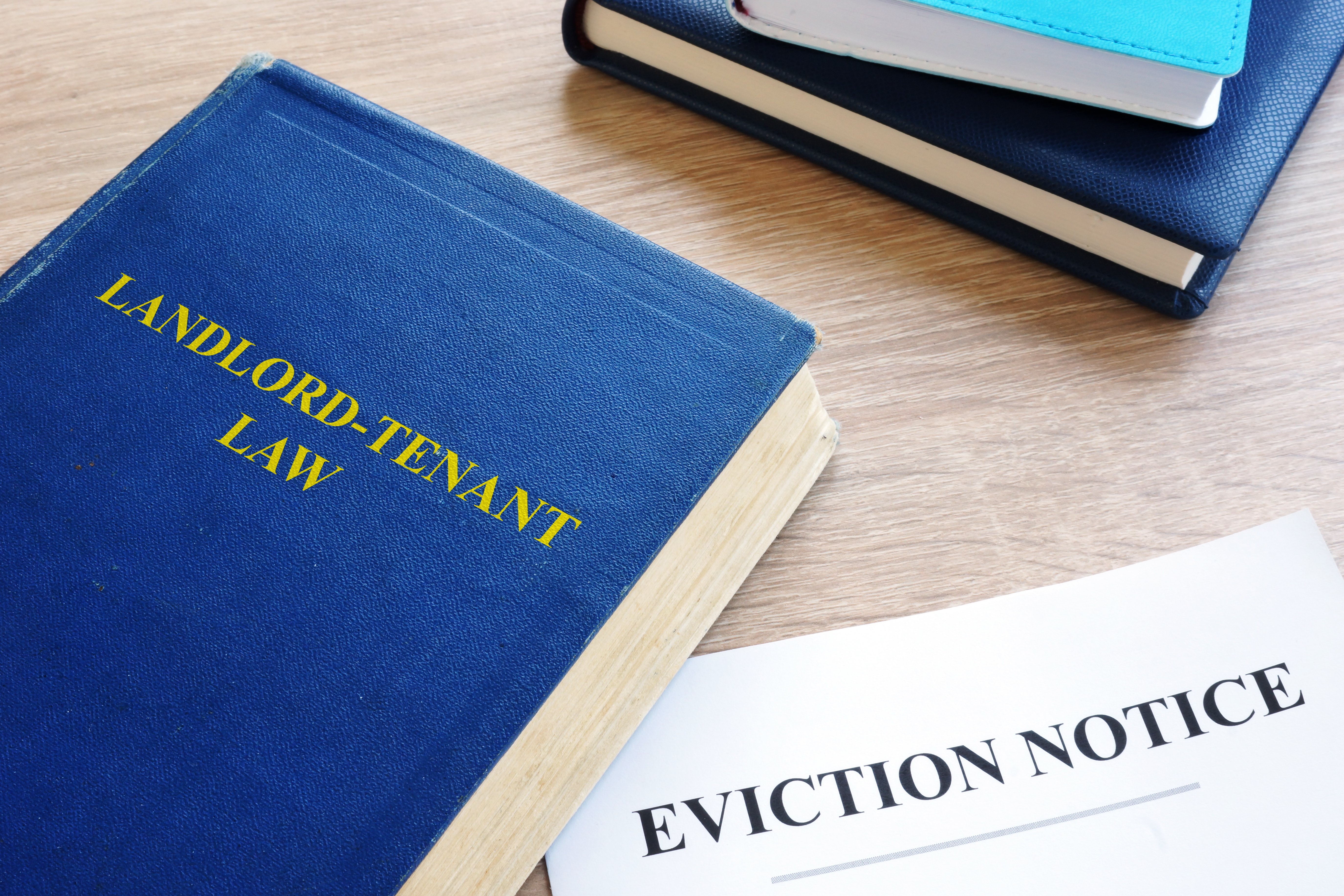 eviction notice and books