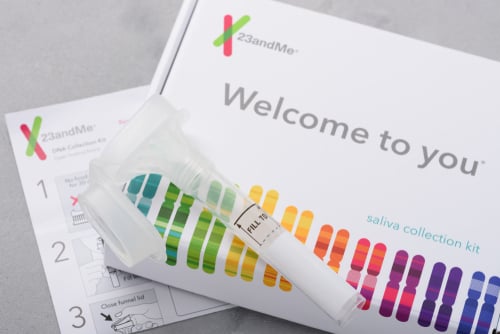 shutterstock_23andMe personal genetic test saliva collection kit