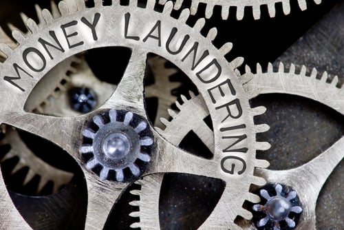 money laundering concept