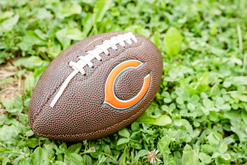 shutterstock_Chicago Bears logo football