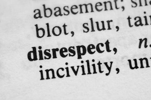 shutterstock_Disrespect incivility words