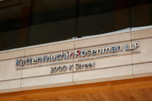 shutterstock_Katten Muchin Rosenman sign