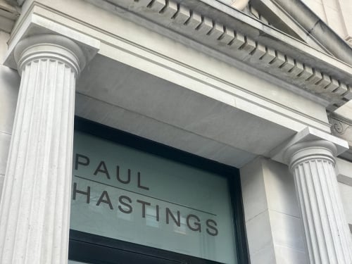 shutterstock_Paul Hastings sign