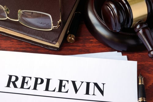 shutterstock_Replevin documents and gavel