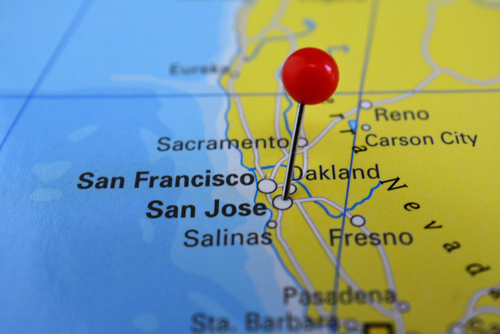 shutterstock_San Jose California map pin