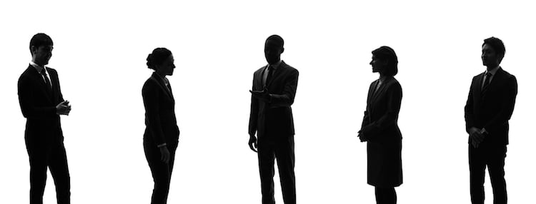 shutterstock_Silhouette of group of businesspeople