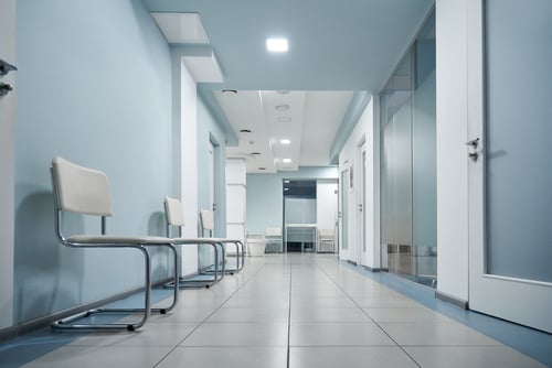 shutterstock_empty hospital corridor