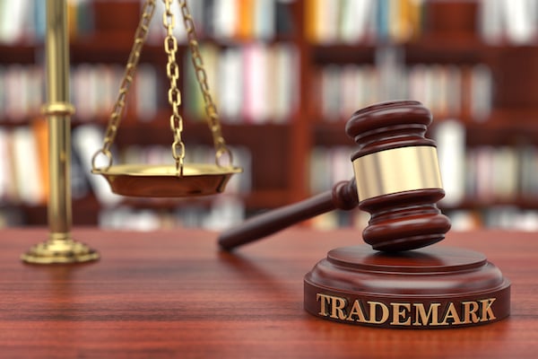 trademark words with gavel