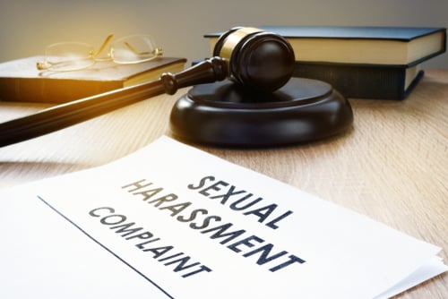 shutterstock_sexual harassment complaint and gavel