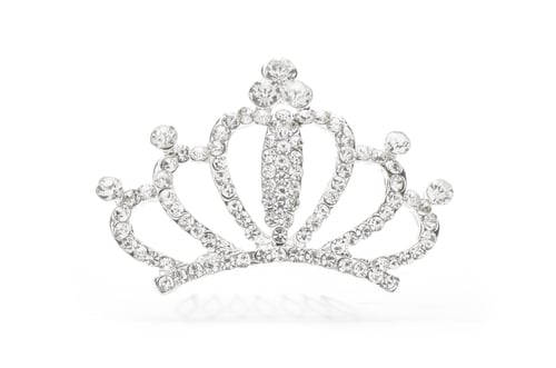 tiara on white background