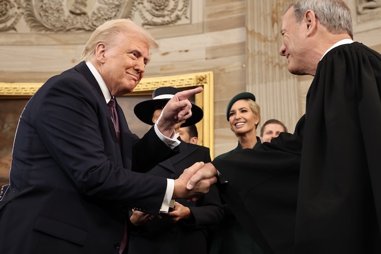 Trump and SCOTUS chief justice
